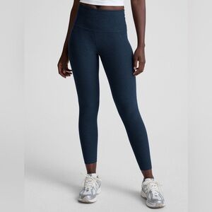BNWT BEYOND YOGA SPACEDYE OUT OF POCKET LEGGINGS S NAVY HIGH WAISTED PANT